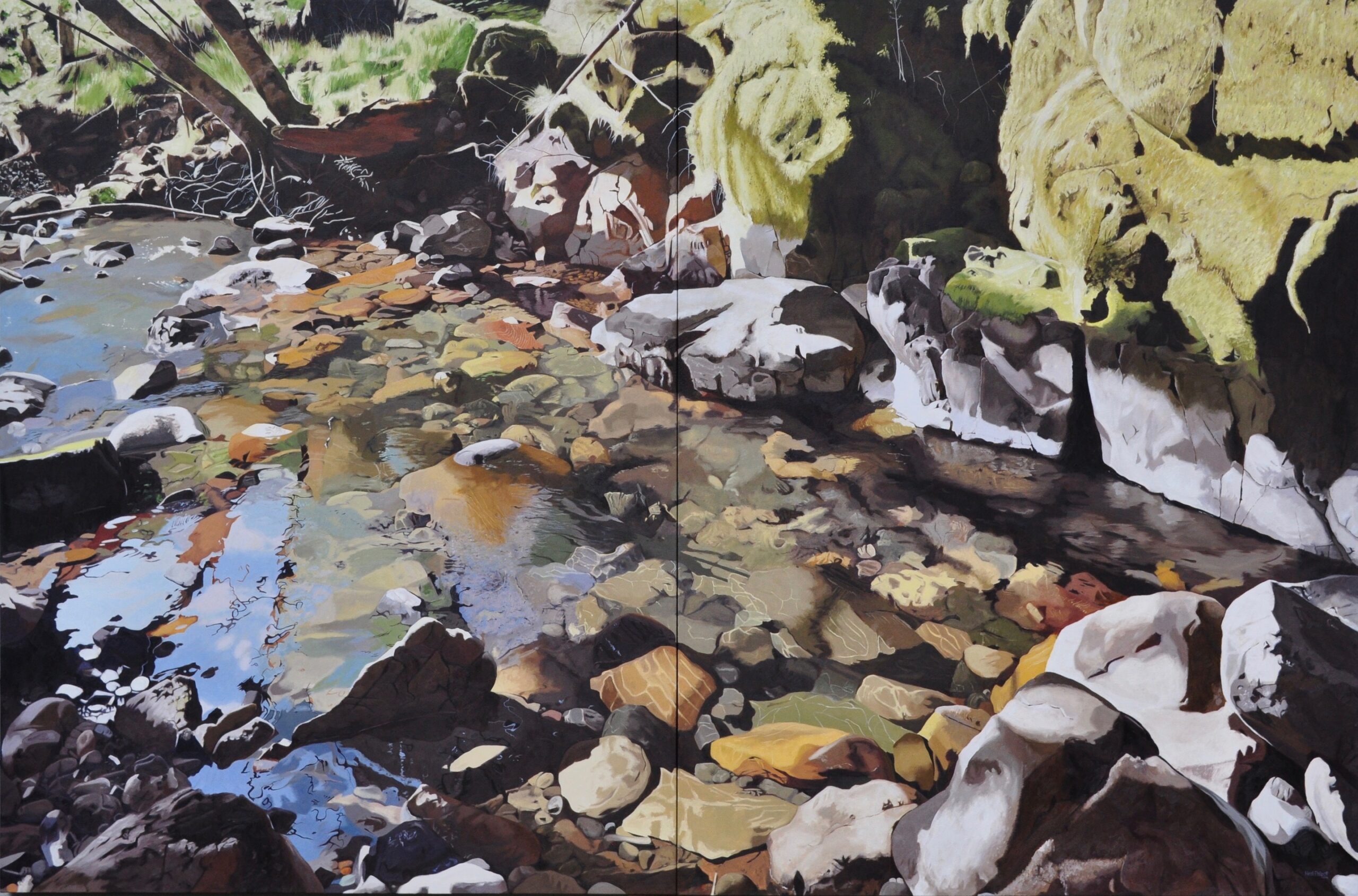 William's Creek, oil on canvas, 66x100
